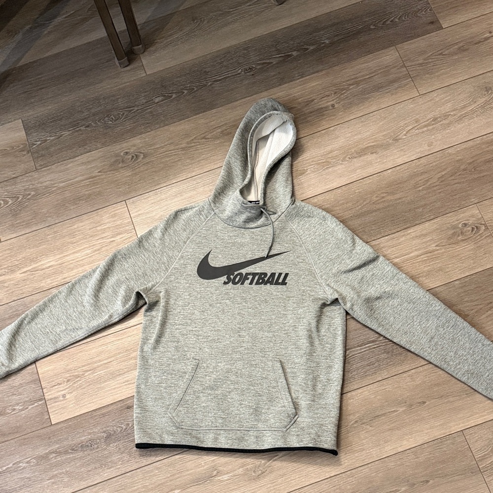 Nike Gray Softball Hoodie for Men